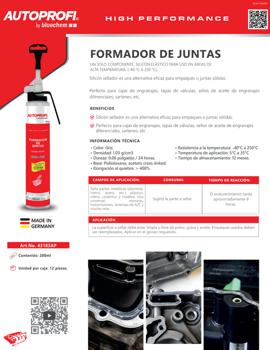 Formador de Juntas (Empaques)