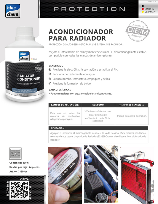 Acondicionador para Radiador ( estabilizador de PH & anti electrólisis)