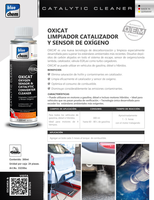 OXICAT (Limpiador de Catalizador y Sensor de Oxígeno)