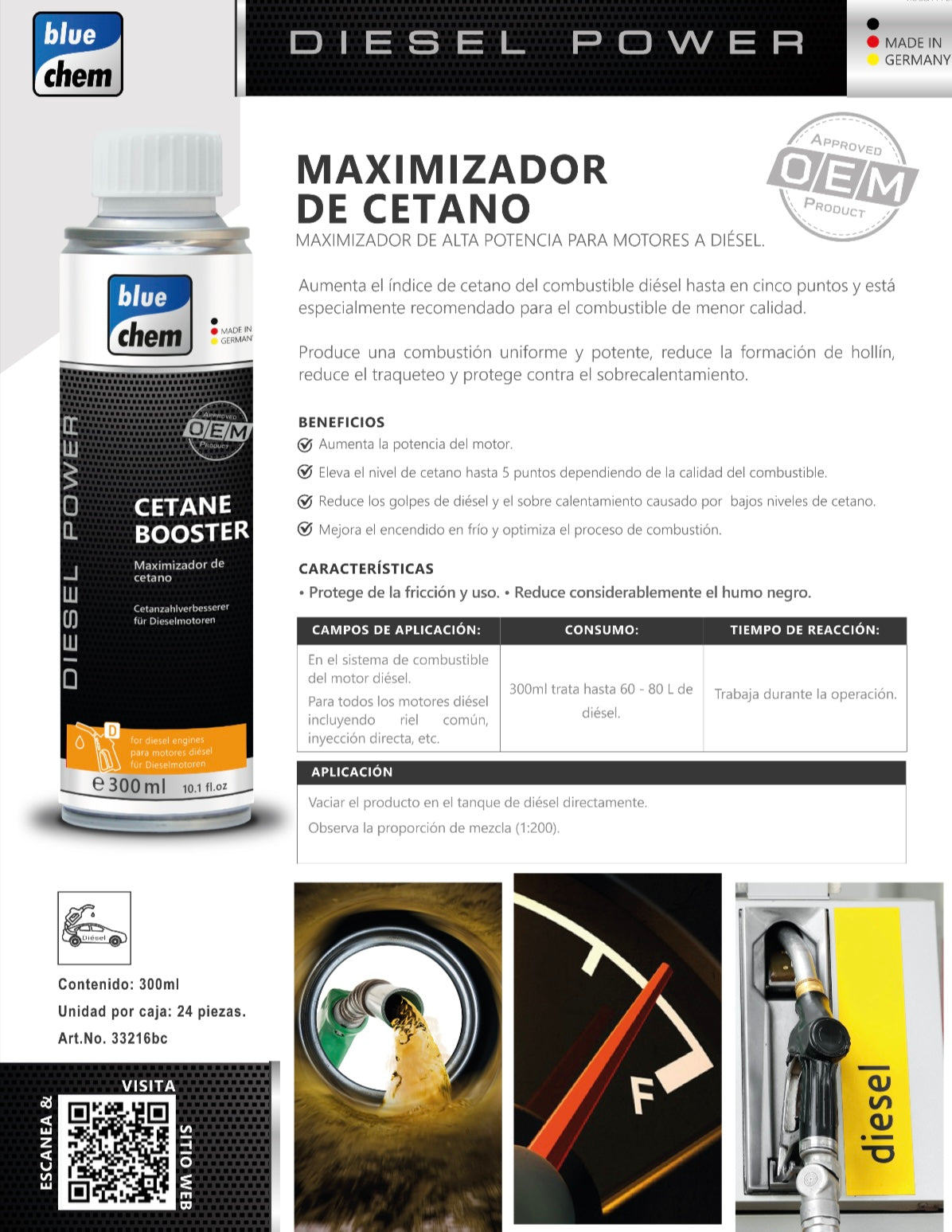 Maximizador Profesional de Cetano
