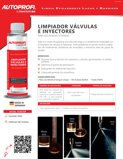 Limpiador Válvulas e Inyectores (para boya o tanque)