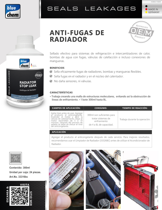 Anti Fugas de Radiador