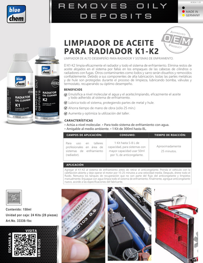 Limpiador de Aceite para Radiador
