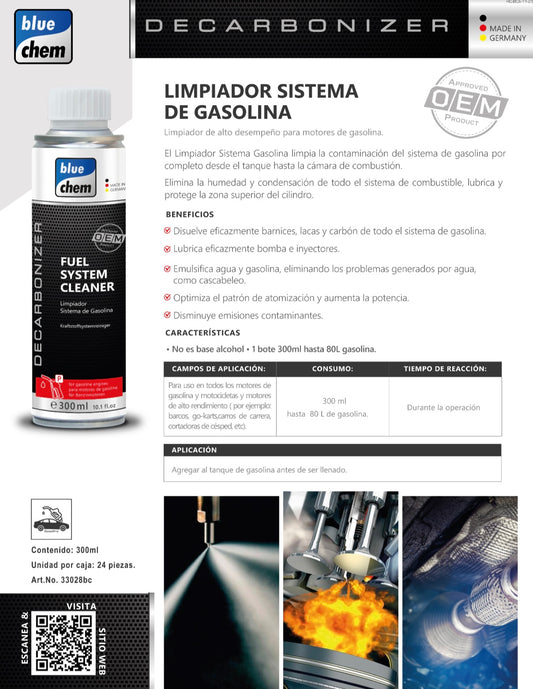 Limpiador Sistema de Gasolina (para boya o tanque)