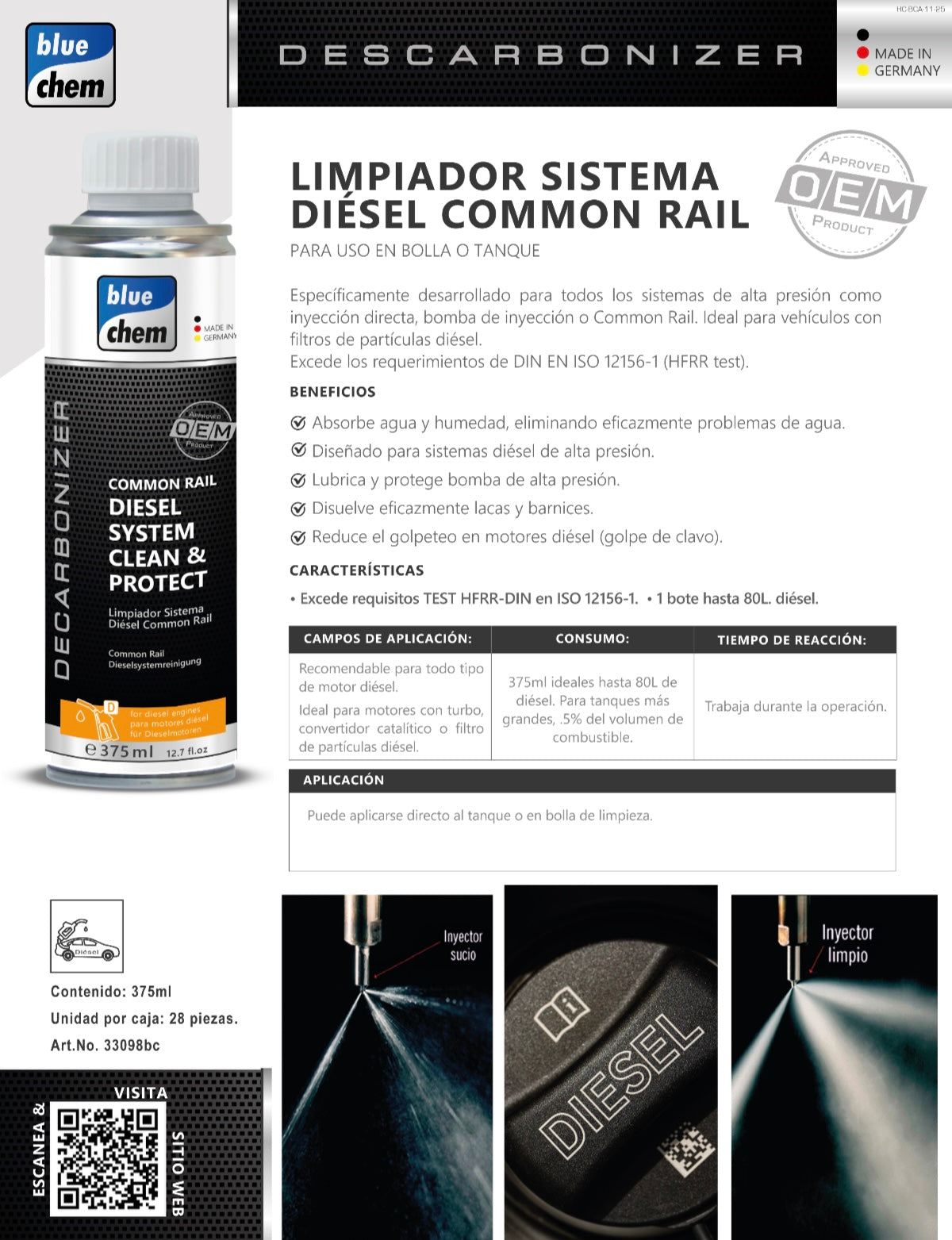 Limpiador Sistema Diesel Common Rail
