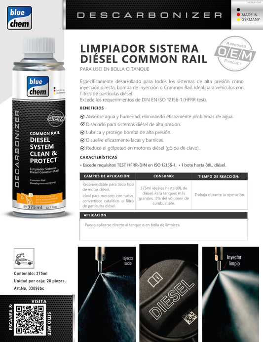 Limpiador Sistema Diesel Common Rail