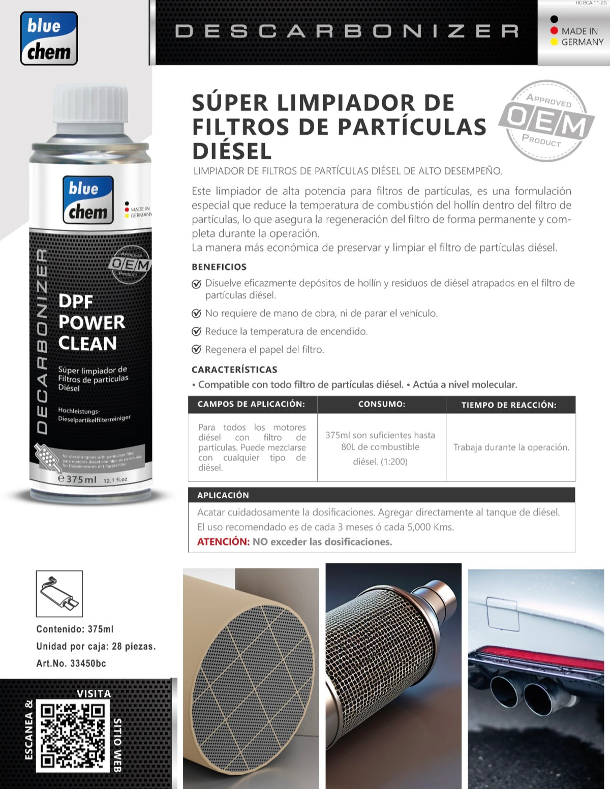 Super Limpiador de Filtros Particulas Diesel DPF