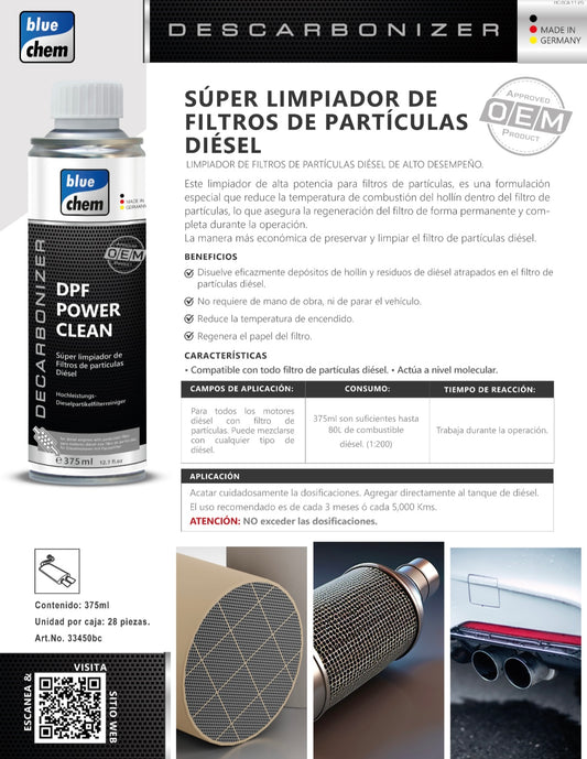 Super Limpiador de Filtros Particulas Diesel DPF